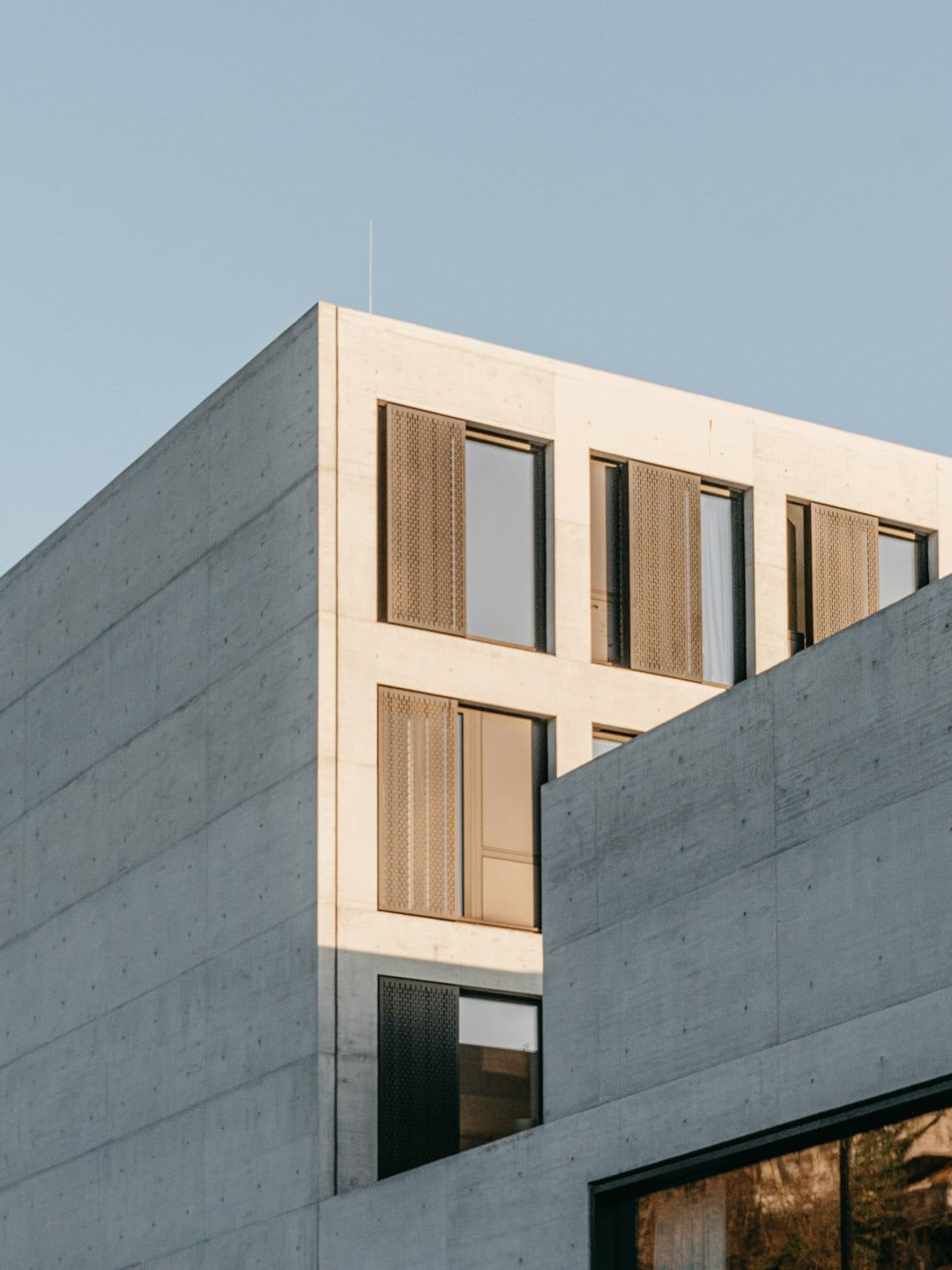 District 11 landed home facade at dusk